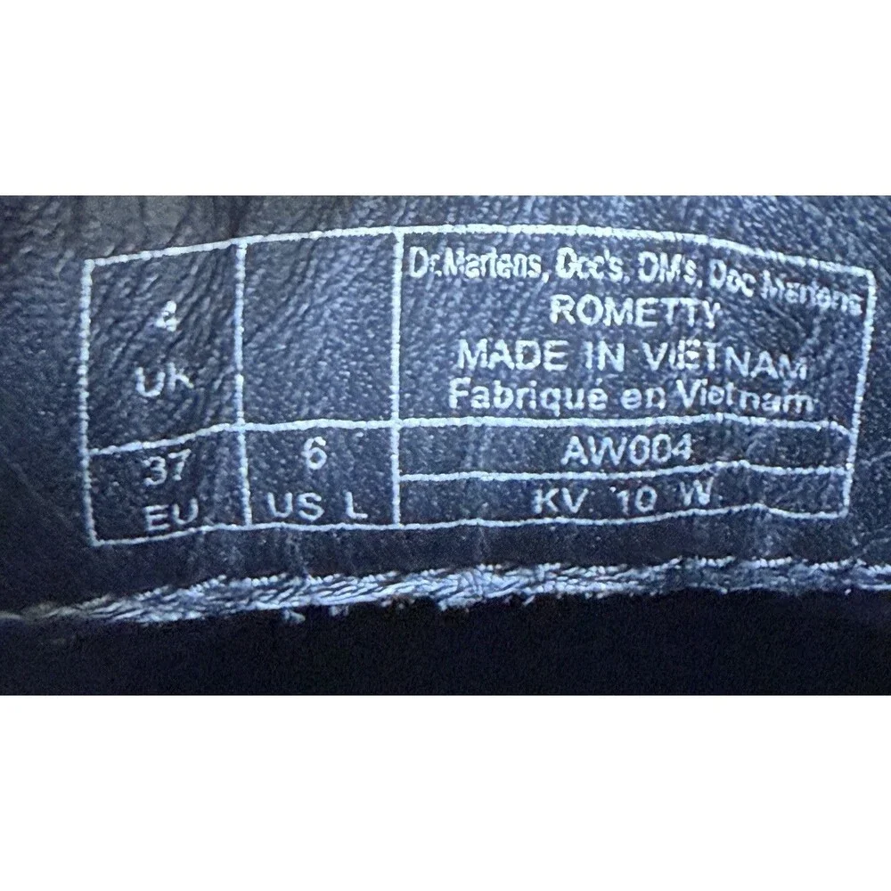 Dr Martens Rometty Wyoming Platform Chelsea Black Boots Women Size 6 US AW004